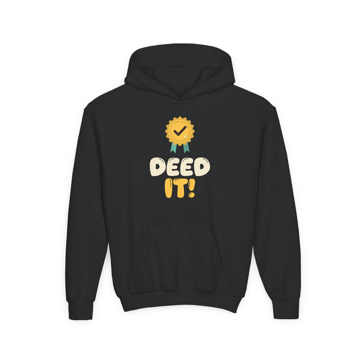 Deed It! Islamic Kids Hoodie | It Muslim Kids Good Deeds Islamic Award Rosette Pun | AdabStars Islamic Kids Apparel