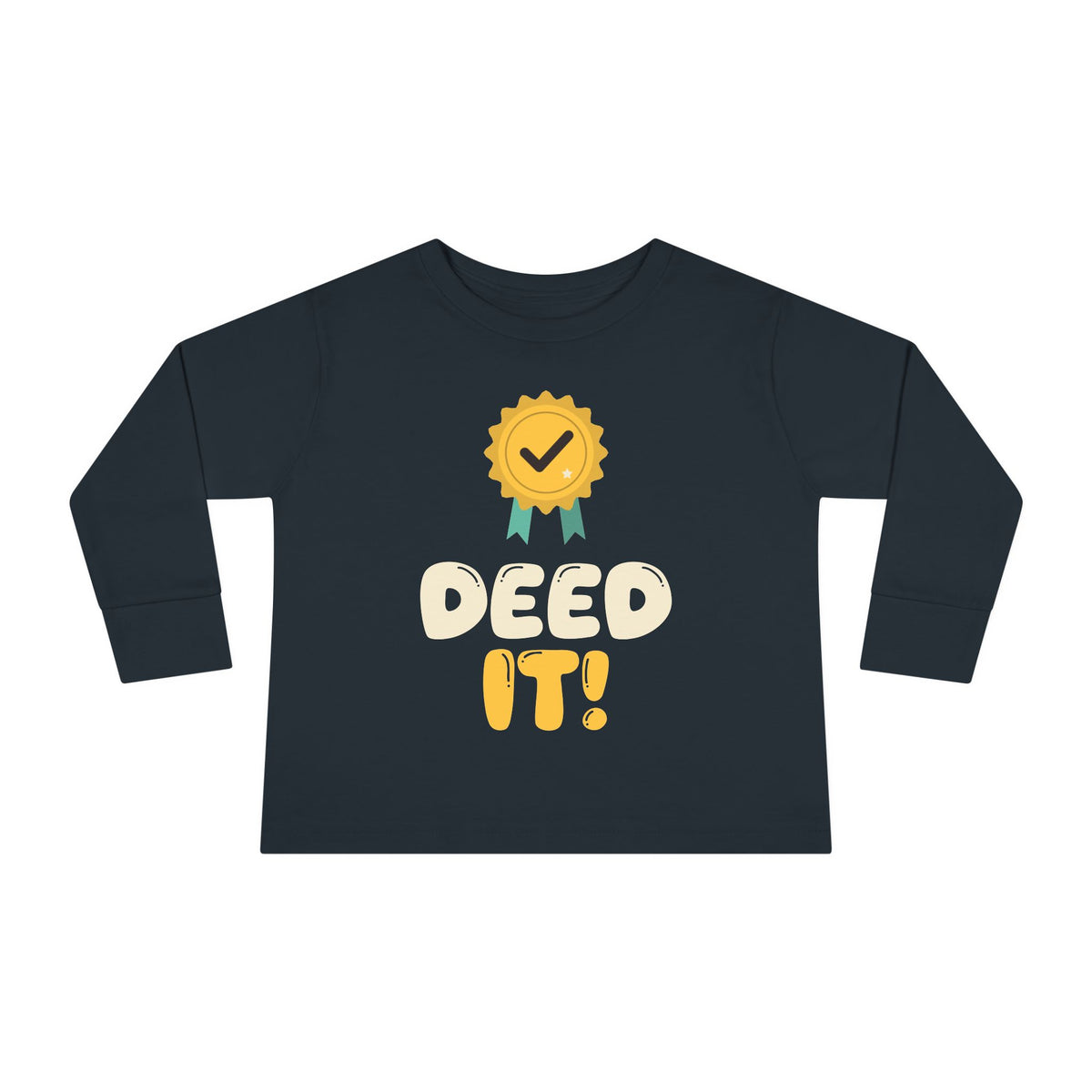 Deed It! Islamic Toddler Toddler Long Sleeve Shirt in Black – AdabStars
