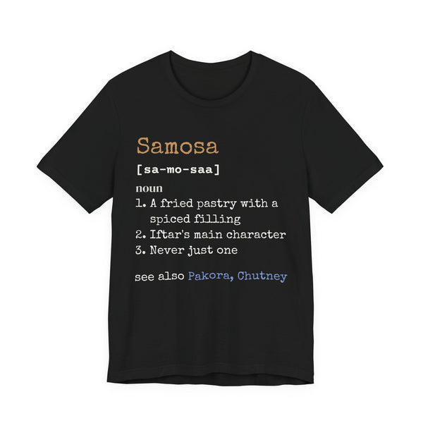 Samosa Definition Unisex T-Shirt in Black – AdabStars
