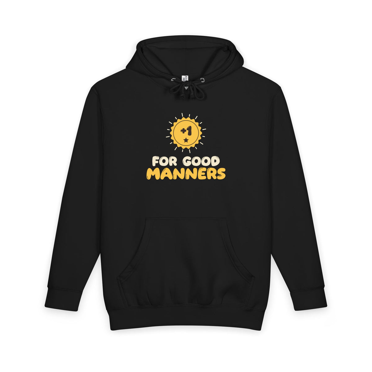 Plus One Star Islamic Heavyweight Premium Heavyweight Hoodie in Black – AdabStars