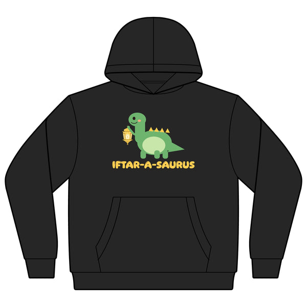 Iftar-A-Saurus Ramadan Kids Hoodie | Ramadan Kids Dinosaur Lantern Dino Pun | AdabStars Islamic Kids Apparel