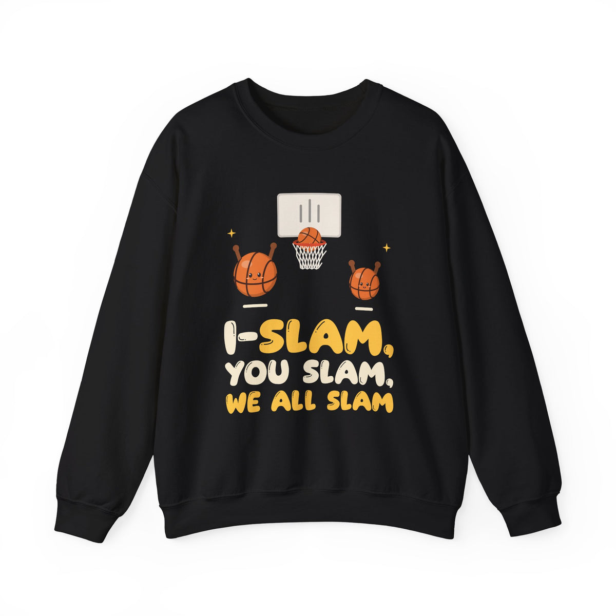 I-Slam, You Slam, We All Slam Muslim Crewneck Sweatshirt in Black – AdabStars