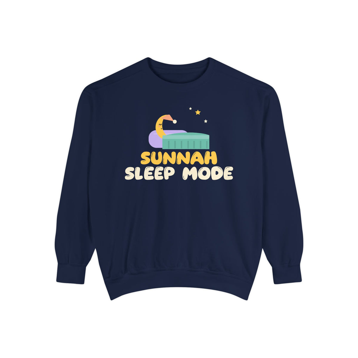 Sunnah Sleep Mode Islamic Premium Sweatshirt in True Navy – AdabStars