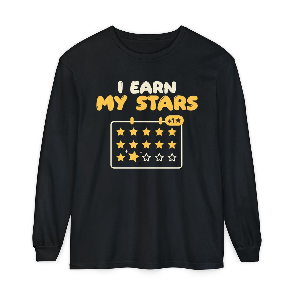 I Earn My Stars Ramadan Long Sleeve Shirt | Adab Kids I Earn My Stars Reward Chart Good Manners | AdabStars Islamic Kids Apparel