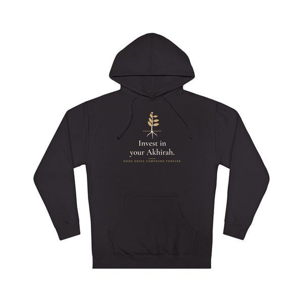 Invest in Your Akhirah Islamic Hoodie in Black – AdabStars