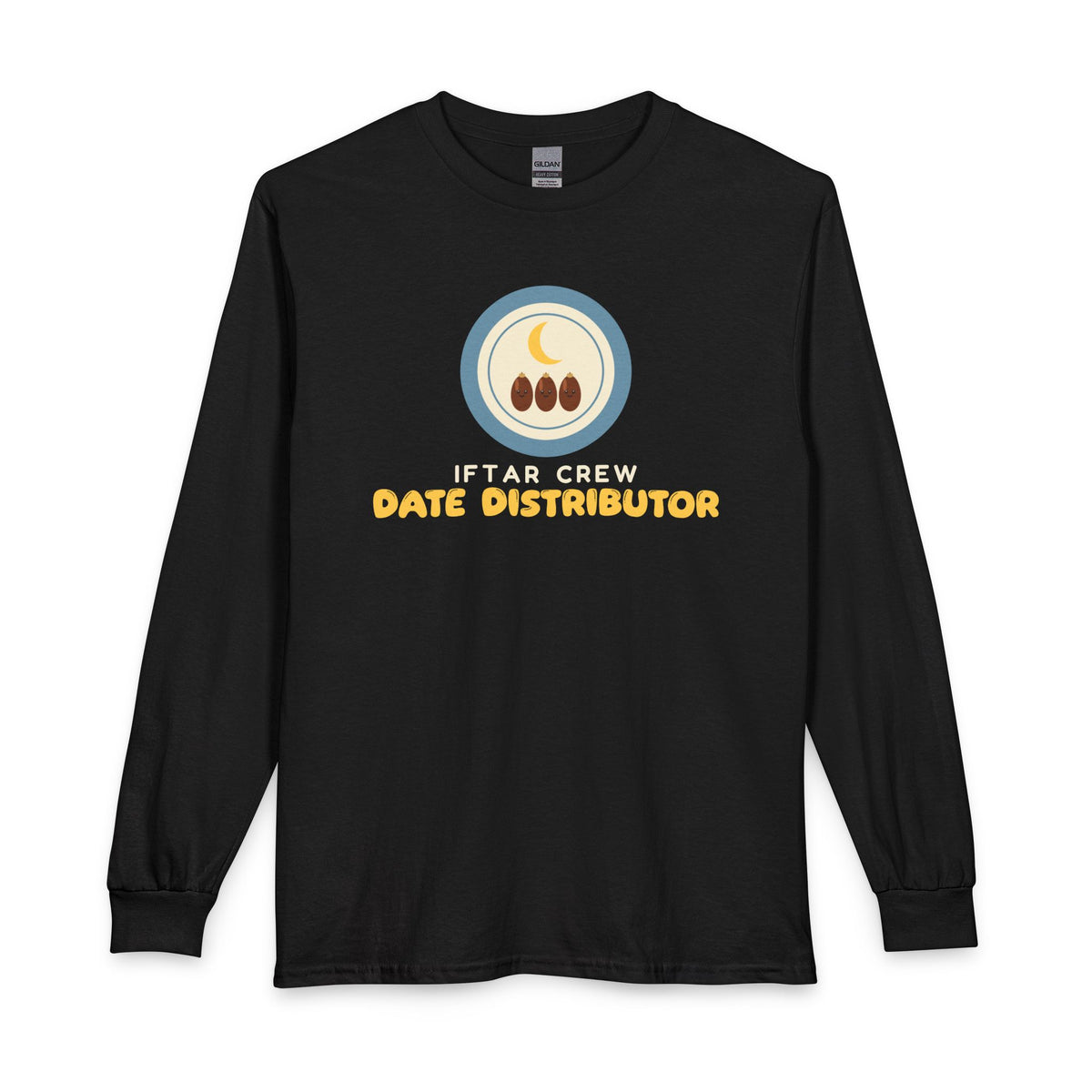 Iftar Crew: Date Distributor Long Sleeve Shirt in Black – AdabStars