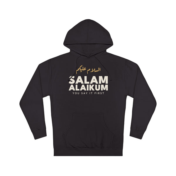 Salam Alaikum Islamic Hoodie in Black – AdabStars
