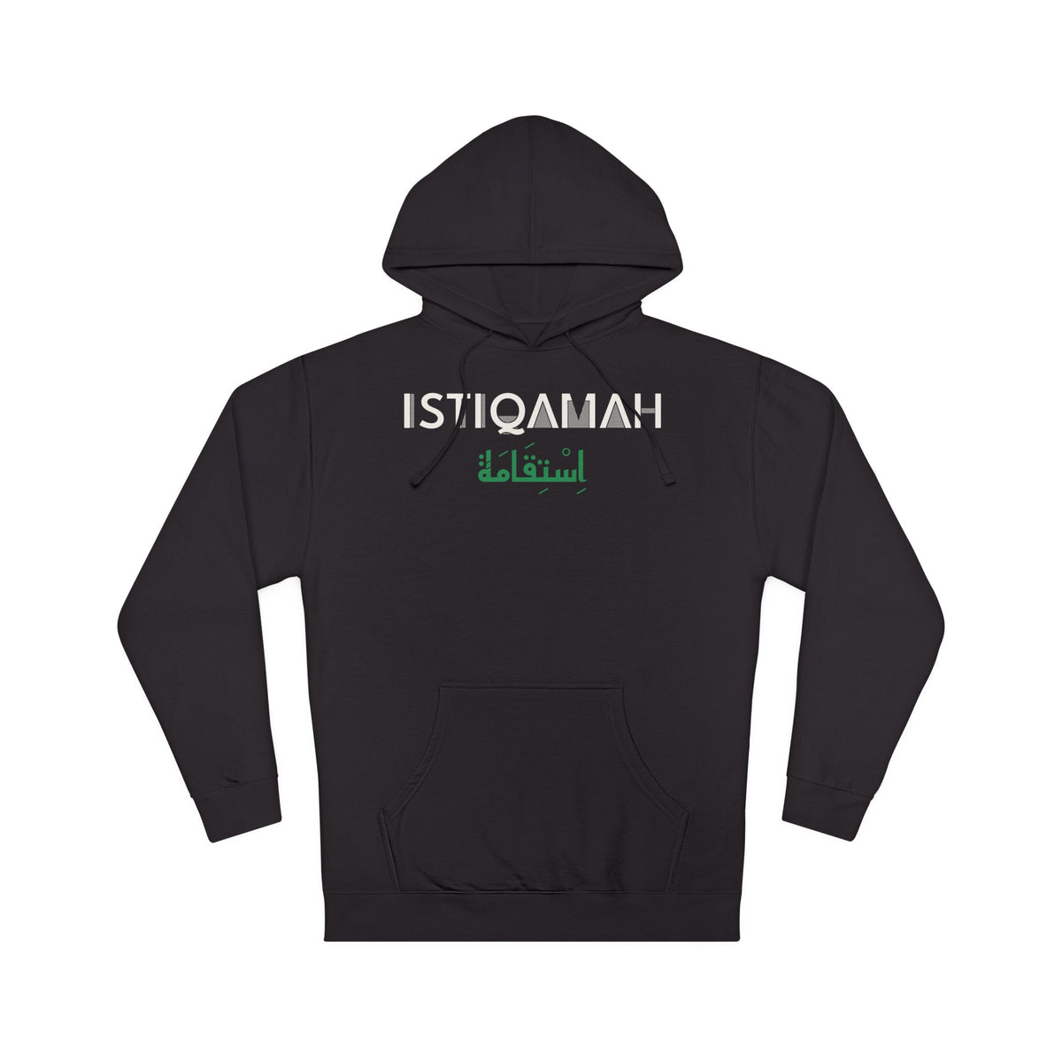 Istiqamah Dual Language Hoodie in Black – AdabStars