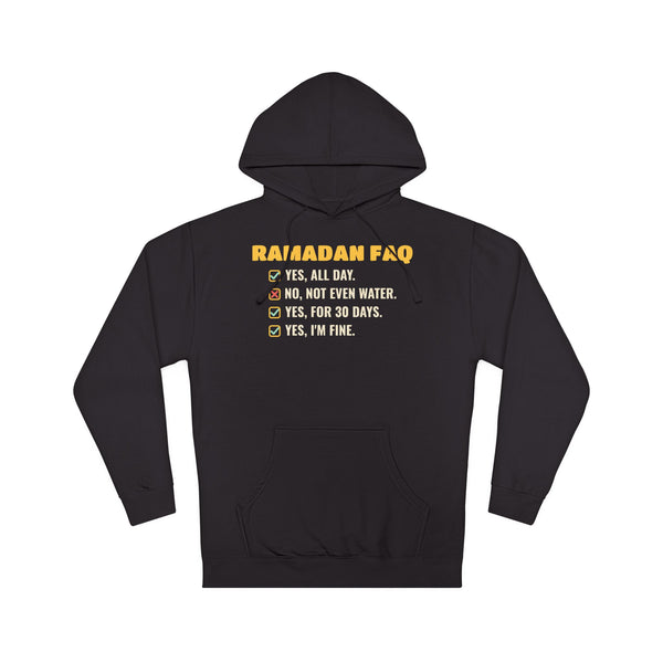 Ramadan FAQ Hoodie in Black – AdabStars