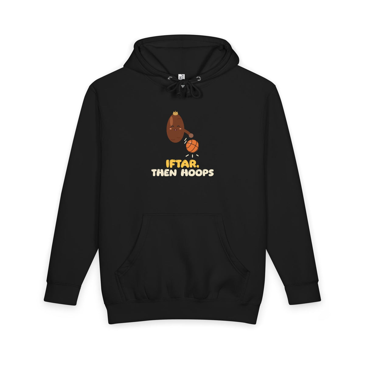 Iftar Then Hoops Heavyweight Premium Heavyweight Hoodie in Black – AdabStars