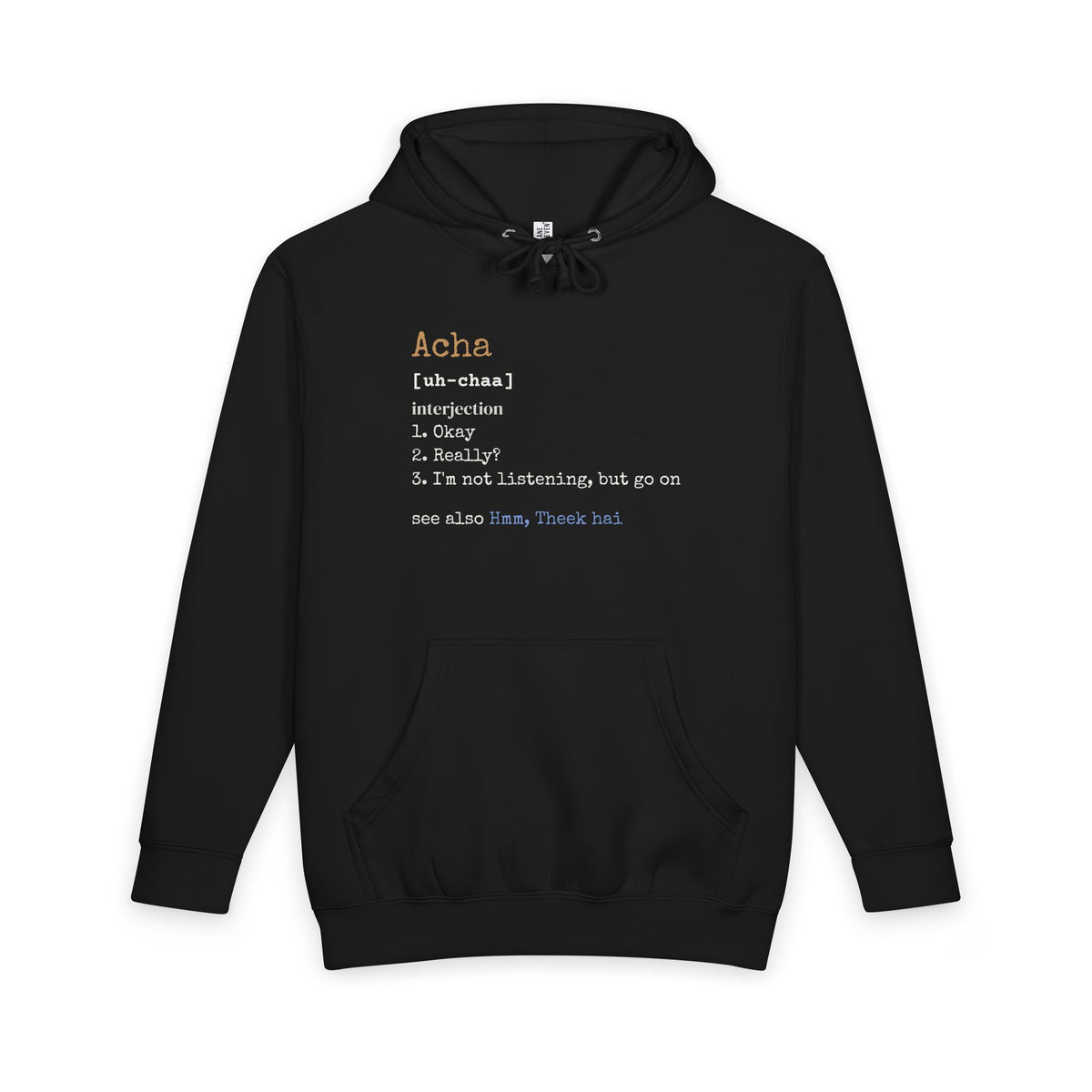 Acha Definition Premium Heavyweight Hoodie in Black – AdabStars