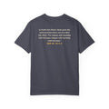 With Hardship Comes Ease Heavyweight Tee | Surah Ash-Sharh Qur'an 94:5-6 on the Back Islamic Reminder | AdabStars