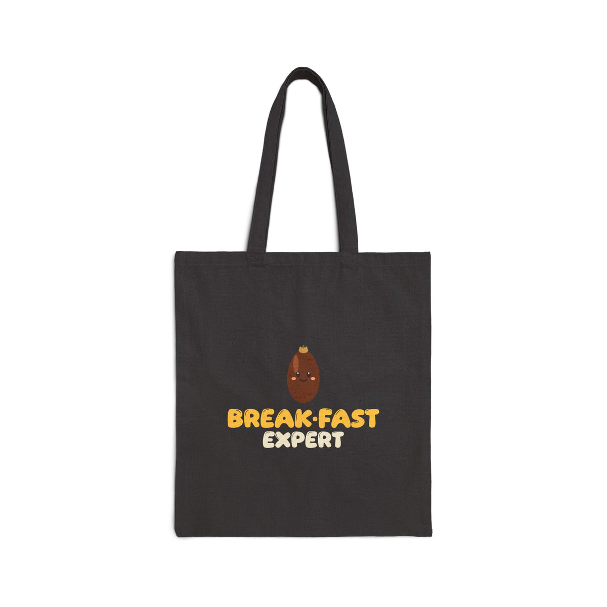Break Fast Expert Canvas Tote Bag in Black, double-sided print – AdabStars