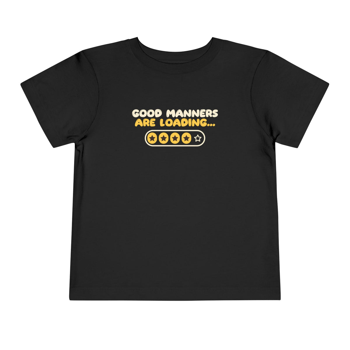 Manners Loading Ramadan Toddler Tee | Adab Kids Good Manners Progress Bar Stars Muslim Practice | AdabStars Islamic Kids Apparel