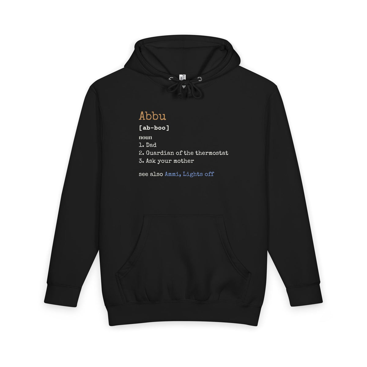 Abbu Definition Islamic Heavyweight Premium Heavyweight Hoodie in Black – AdabStars