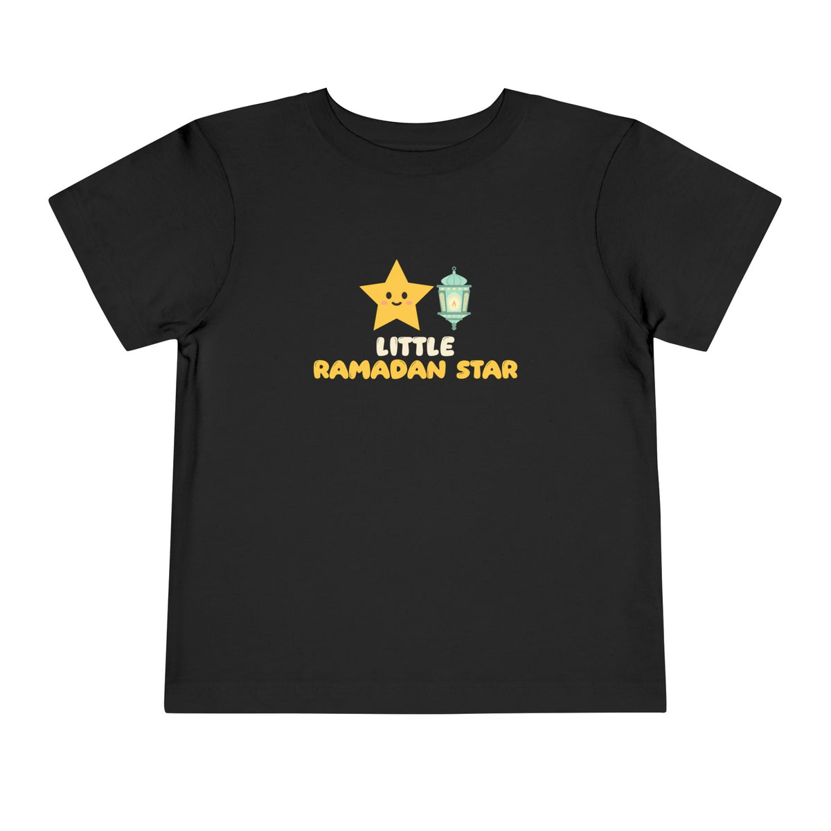 Little Ramadan Star Ramadan Toddler Tee | Kids Cute Lantern Muslim Family Eid | AdabStars Islamic Kids Apparel