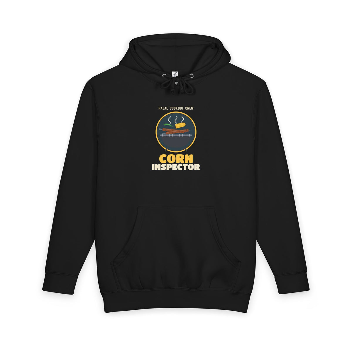 Corn Inspector Halal Cookout Premium Heavyweight Hoodie in Black – AdabStars