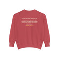 With Hardship Comes Ease Sweatshirt | Surah Ash-Sharh Qur'an 94:5-6 on the Back Islamic Reminder | AdabStars