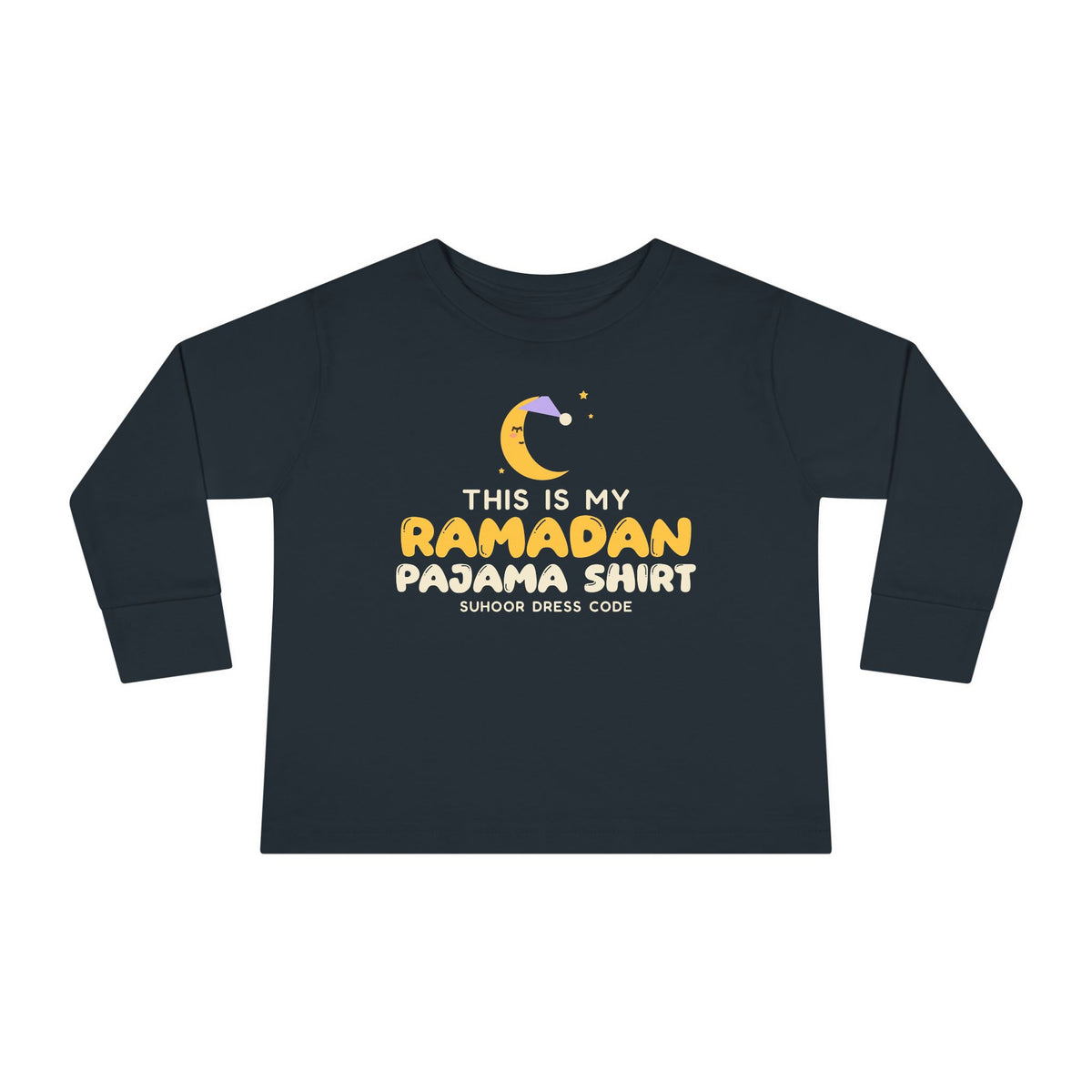 This Is My Ramadan Pajama Toddler Long Sleeve Shirt in Black – AdabStars