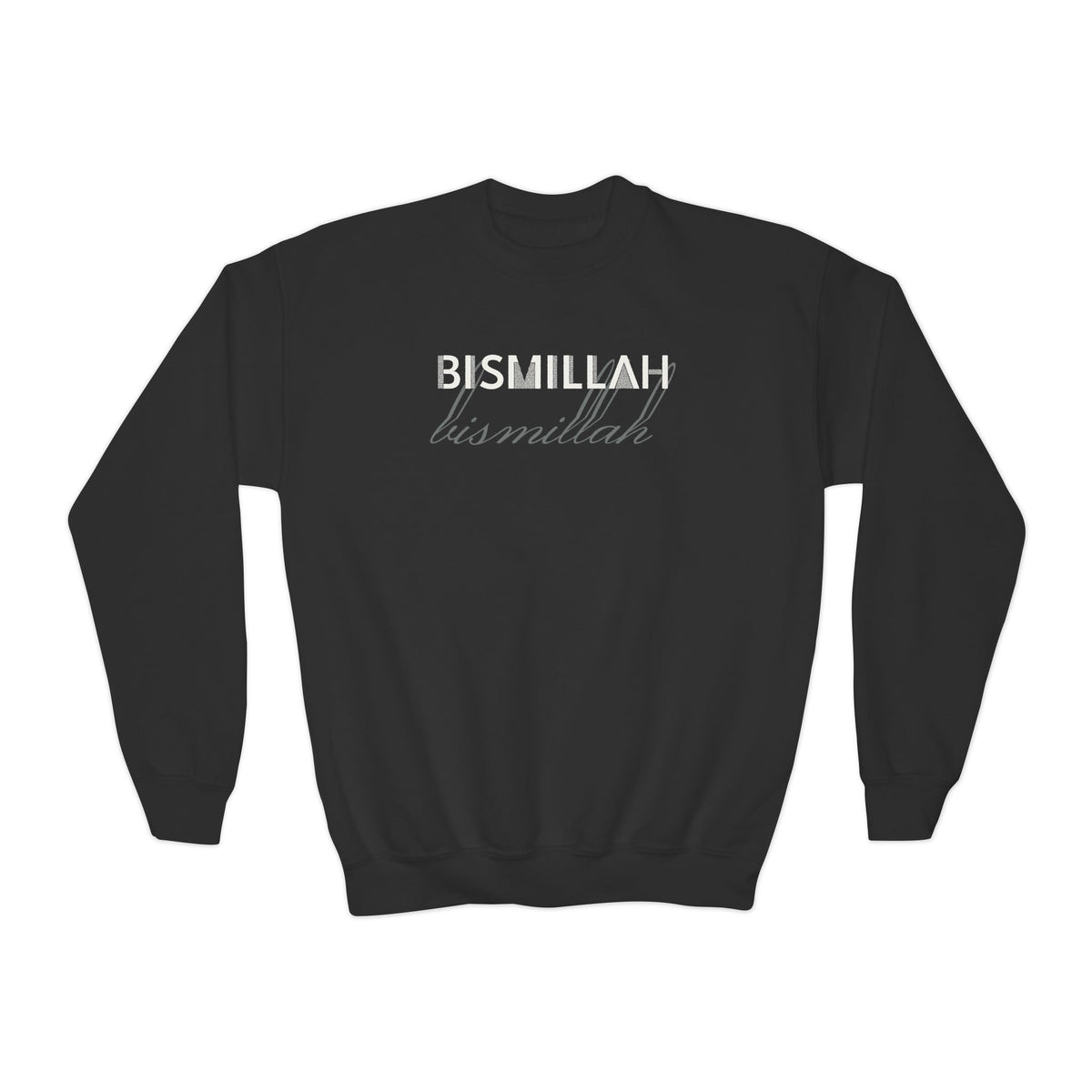 Bismillah Islamic Kids Sweatshirt in Black – AdabStars