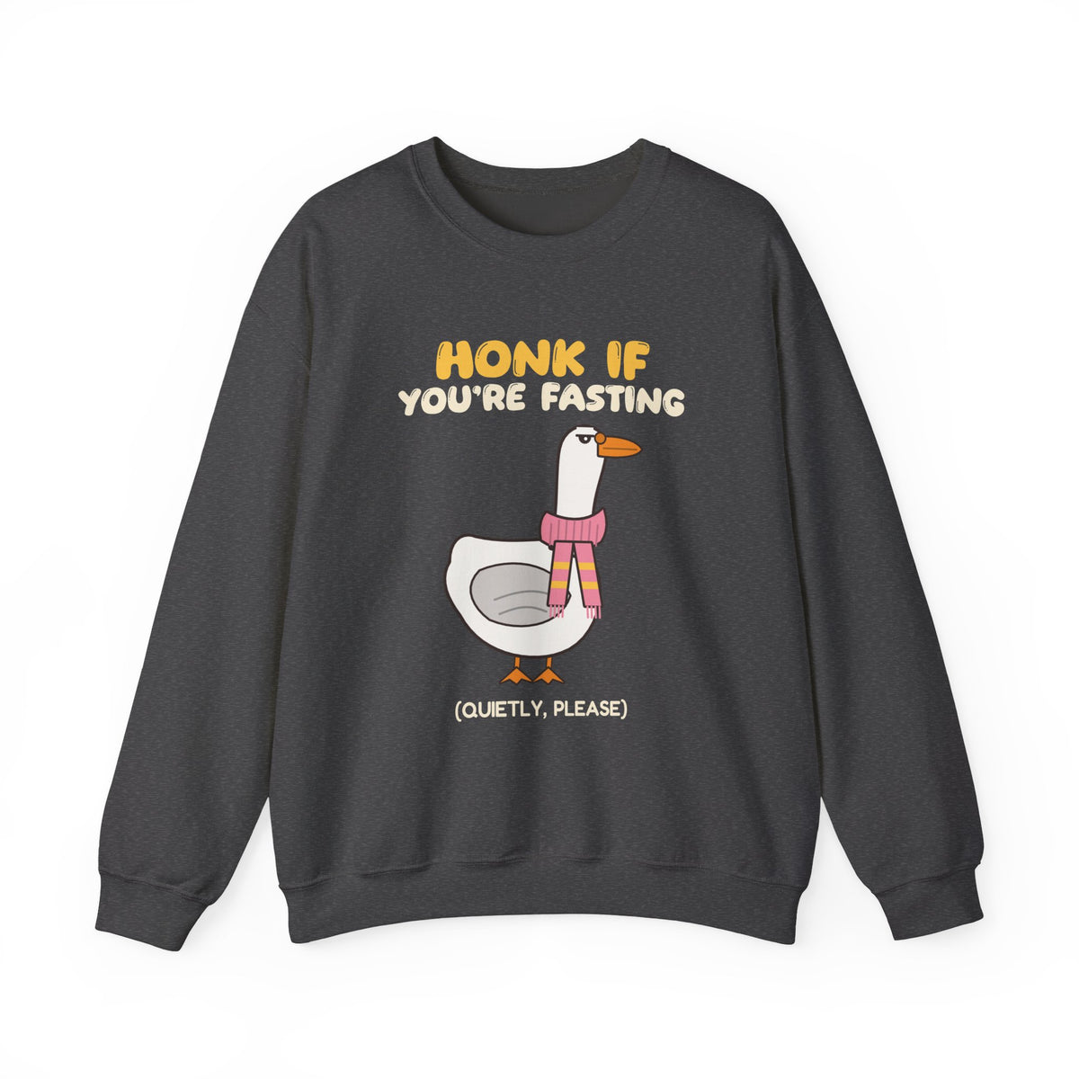 Honk If You're Fasting Sweatshirt in Dark Heather – AdabStars