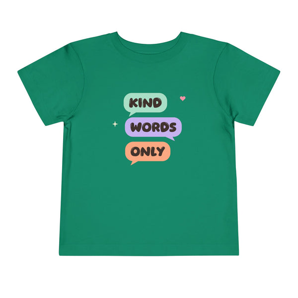Kind Words Only Toddler T-Shirt in Kelly – AdabStars