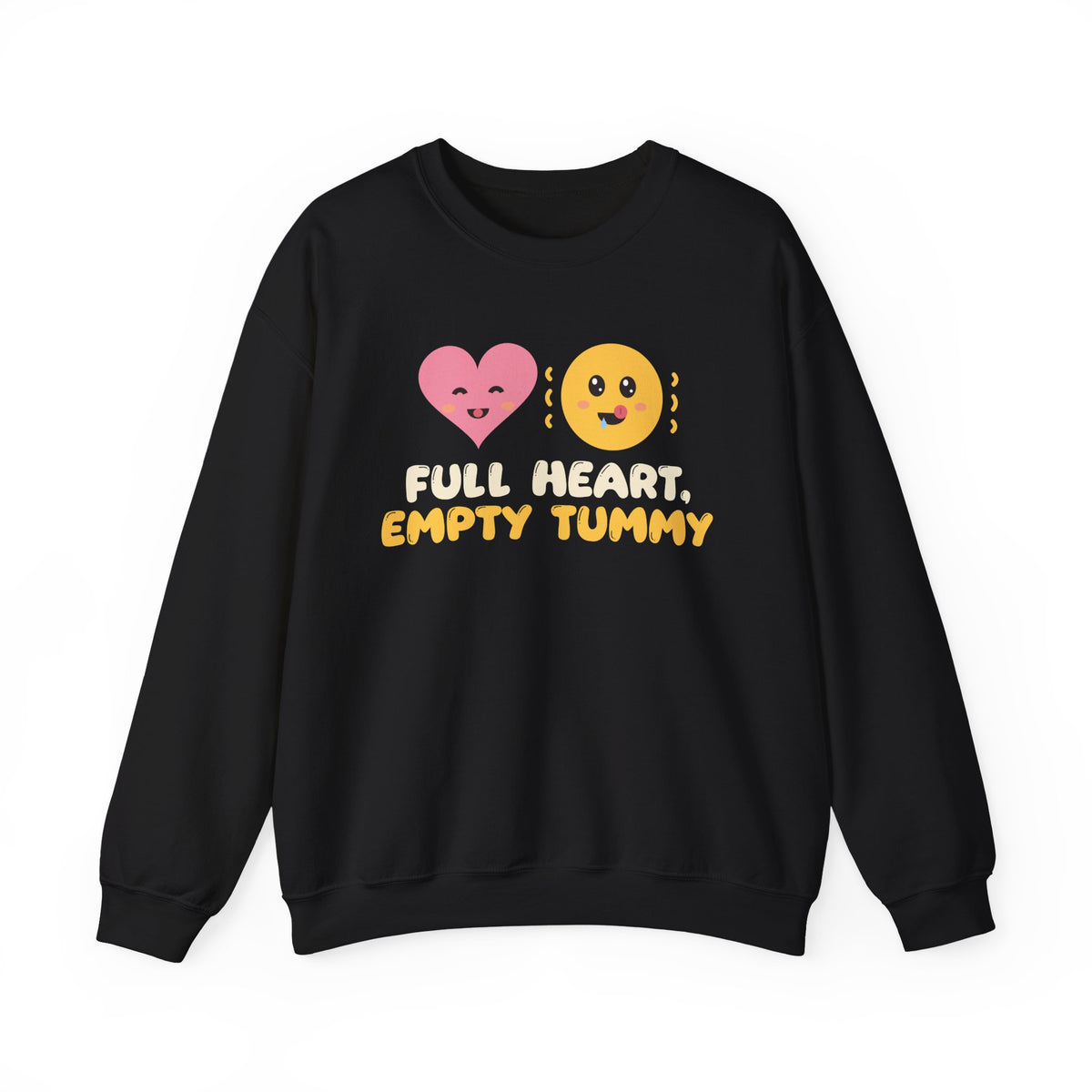 Full Heart, Empty Tummy Ramadan Crewneck Sweatshirt in Black – AdabStars
