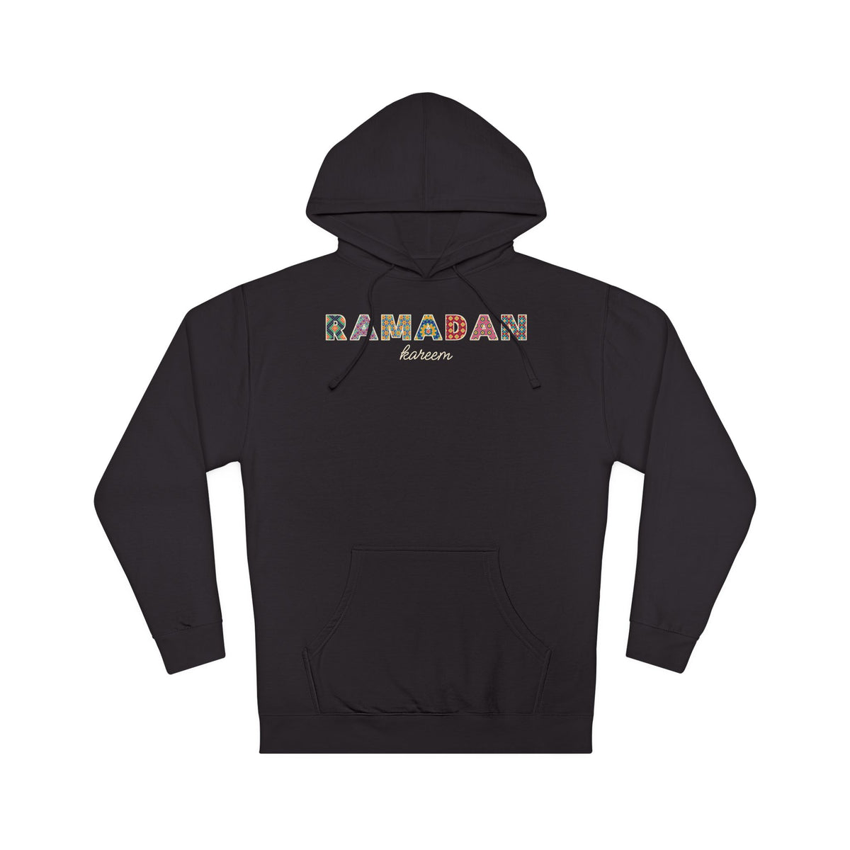 Ramadan Kareem Patterned Letters Hoodie – AdabStars