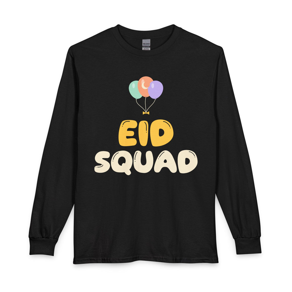 Eid Squad Long Sleeve Shirt in Black – AdabStars