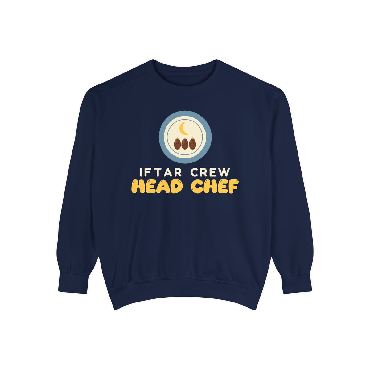 Iftar Crew: Head Chef Sweatshirt | Crew Head Chef Ramadan Family Cooking Mom Dad | AdabStars Islamic Apparel