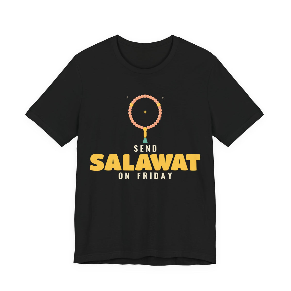 Send Salawat on Friday Islamic Unisex T-Shirt in Black – AdabStars