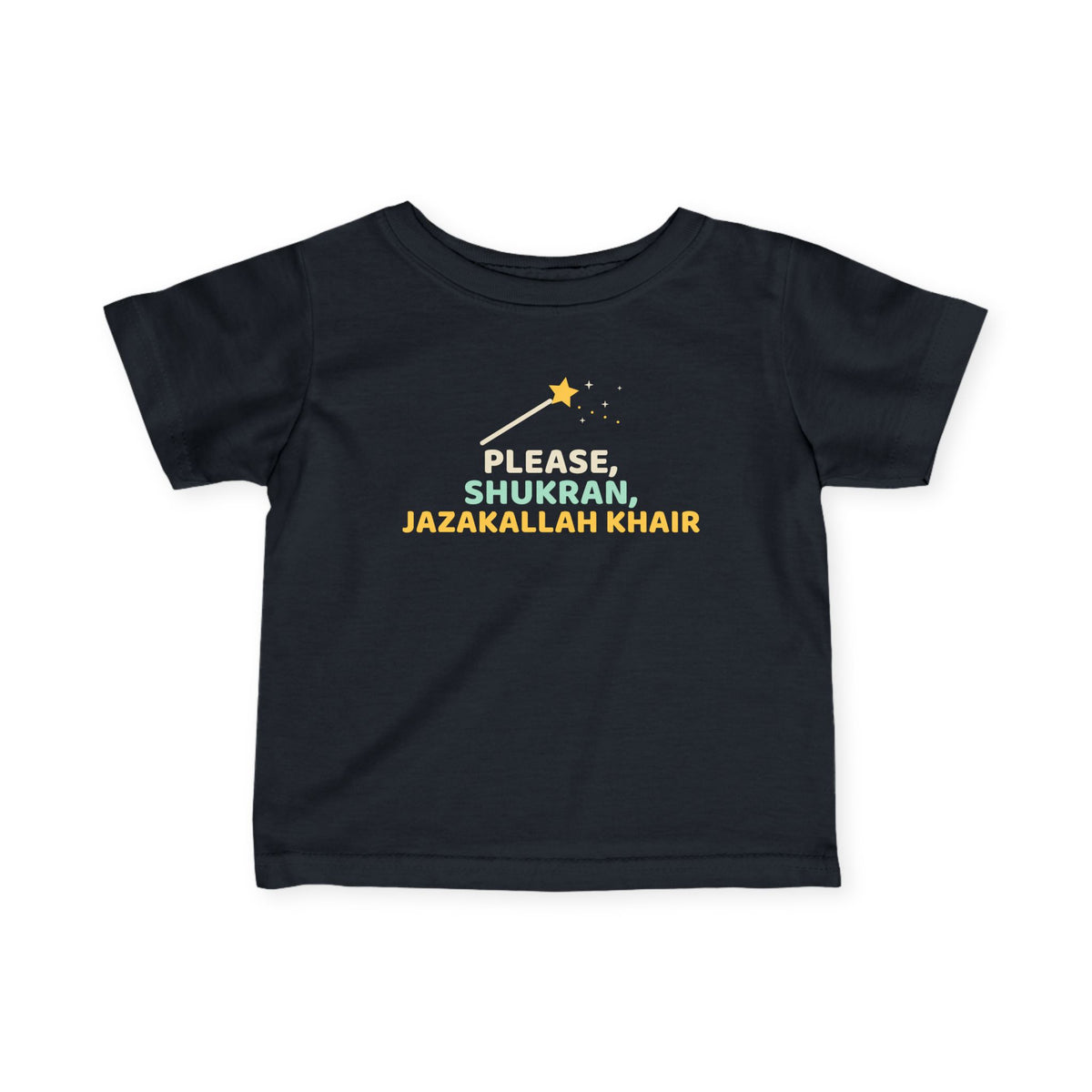 Magic Words Islamic Baby T-Shirt in Black – AdabStars