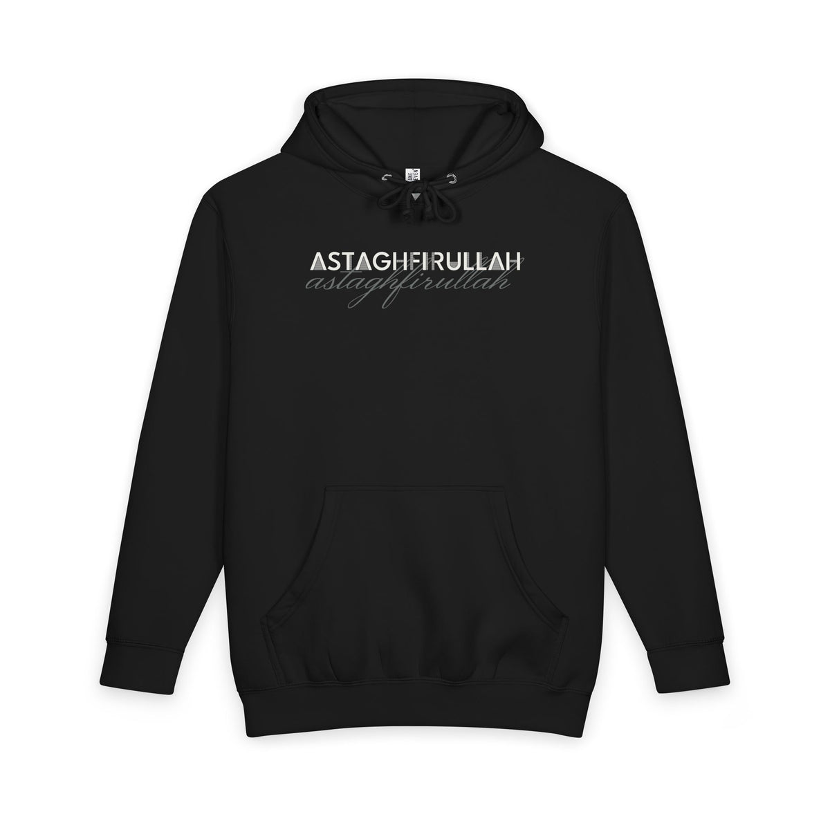 Astaghfirullah Premium Heavyweight Hoodie in Black – AdabStars