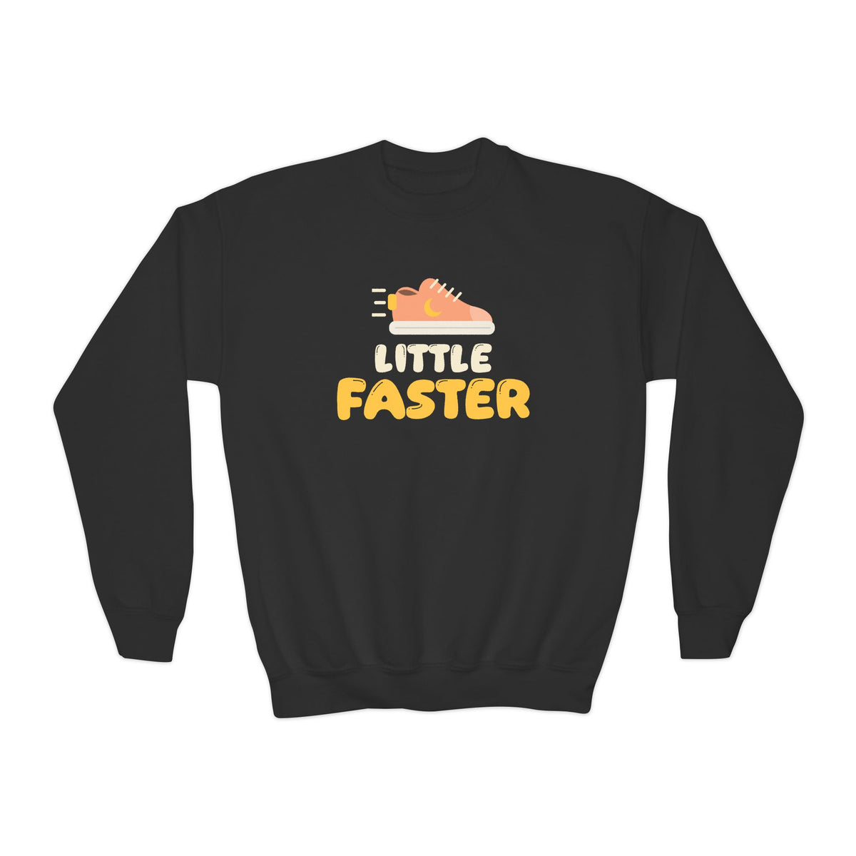 Little Faster Kids Sweatshirt | Ramadan Kids First Fast Sneaker Pun Running | AdabStars Islamic Kids Apparel