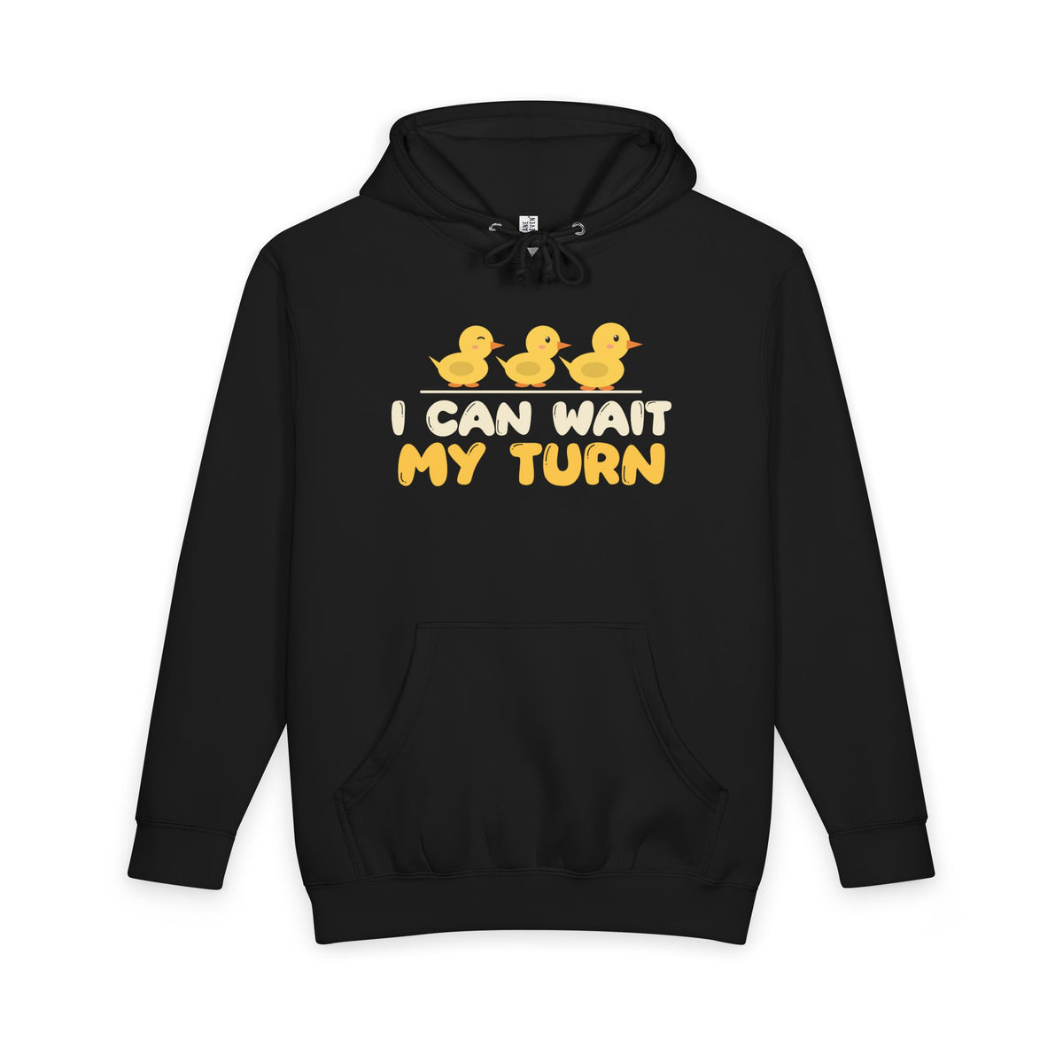 Wait My Turn Islamic Heavyweight Premium Heavyweight Hoodie in Black – AdabStars