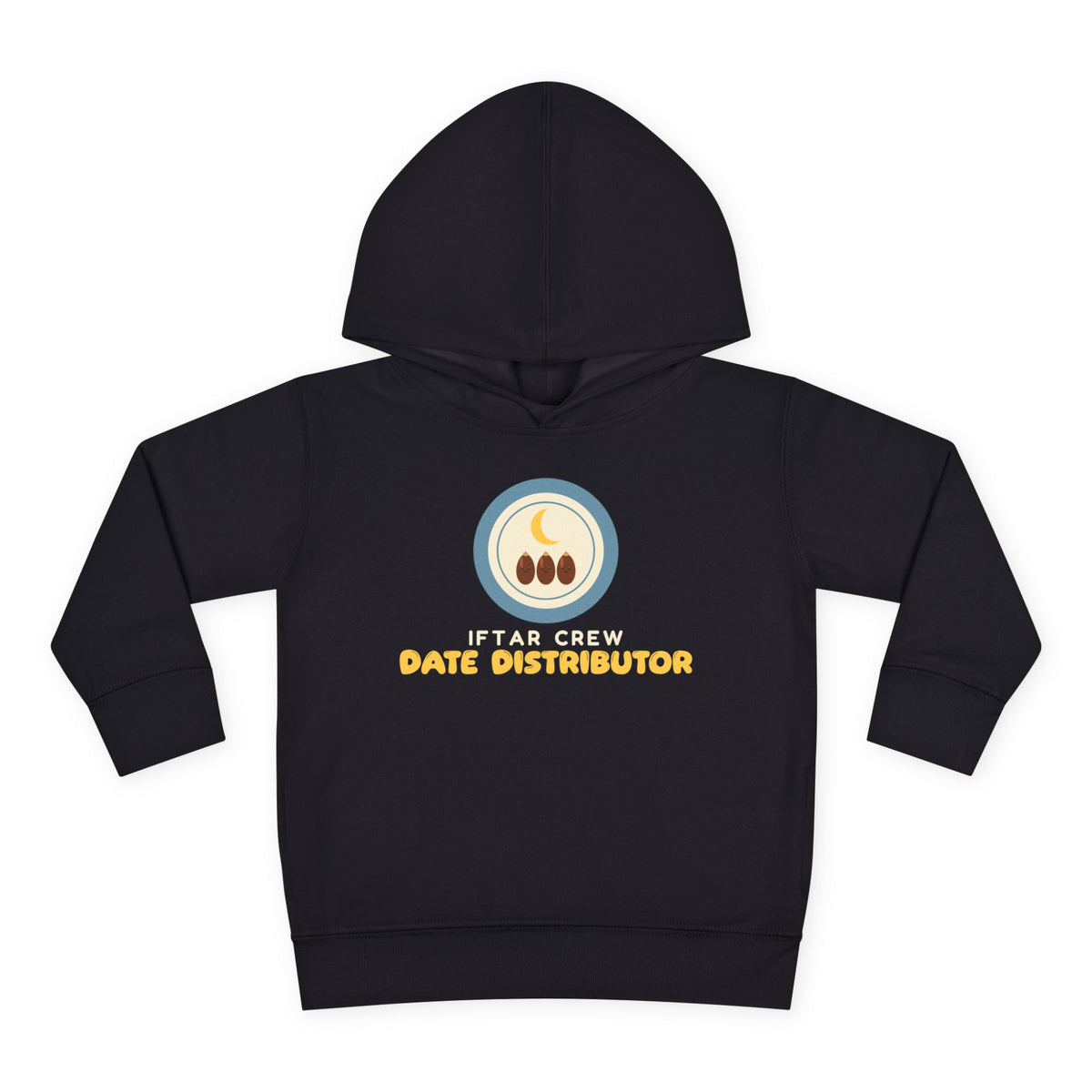 Iftar Crew: Date Distributor Toddler Hoodie in Black – AdabStars