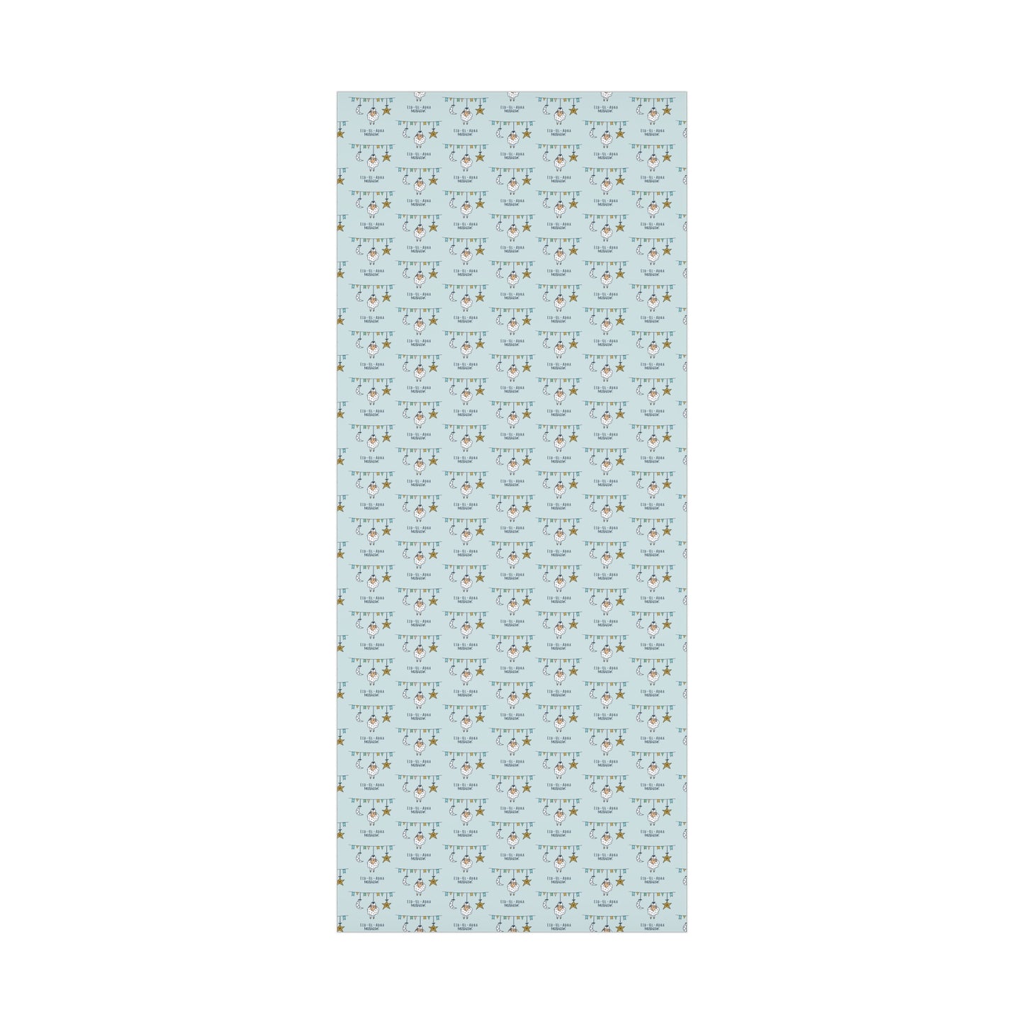 Wrapping Paper - Eid-Ul-Adha Mubarak with Sheep Crescent Moon and Star Gift Wrap Papers