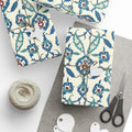 Wrapping Paper - Islamic Ottoman Floral Pattern Gift Wrap Papers back view – Taqwa Arts