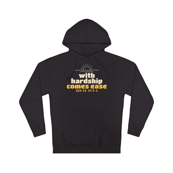 With Hardship Comes Ease Hoodie in Black – AdabStars