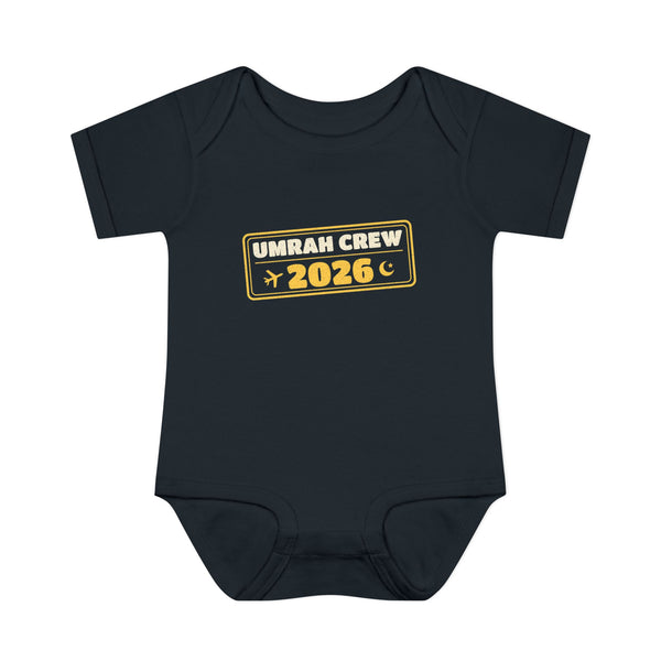 Umrah Crew 2026 Baby Bodysuit in Black – AdabStars