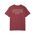 With Hardship Comes Ease Heavyweight Tee | Surah Ash-Sharh Qur'an 94:5-6 on the Back Islamic Reminder | AdabStars