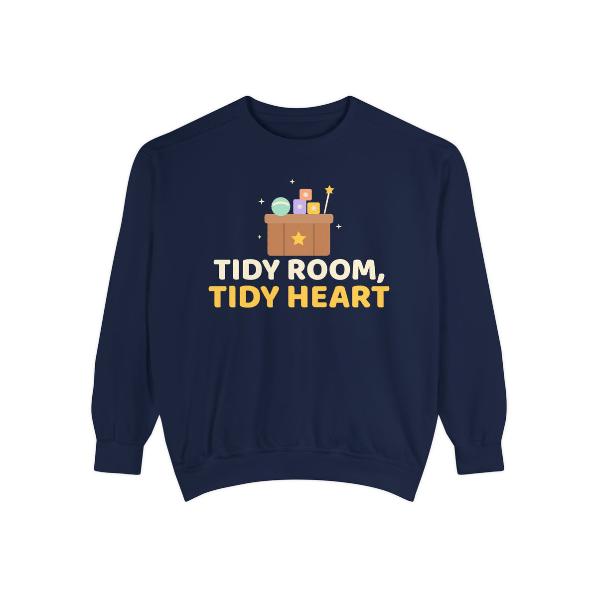 Tidy Room Tidy Heart Ramadan Sweatshirt | Adab Kids Tidy Room Neat Heart Toy Box Clean Up Muslim | AdabStars Islamic Kids Apparel