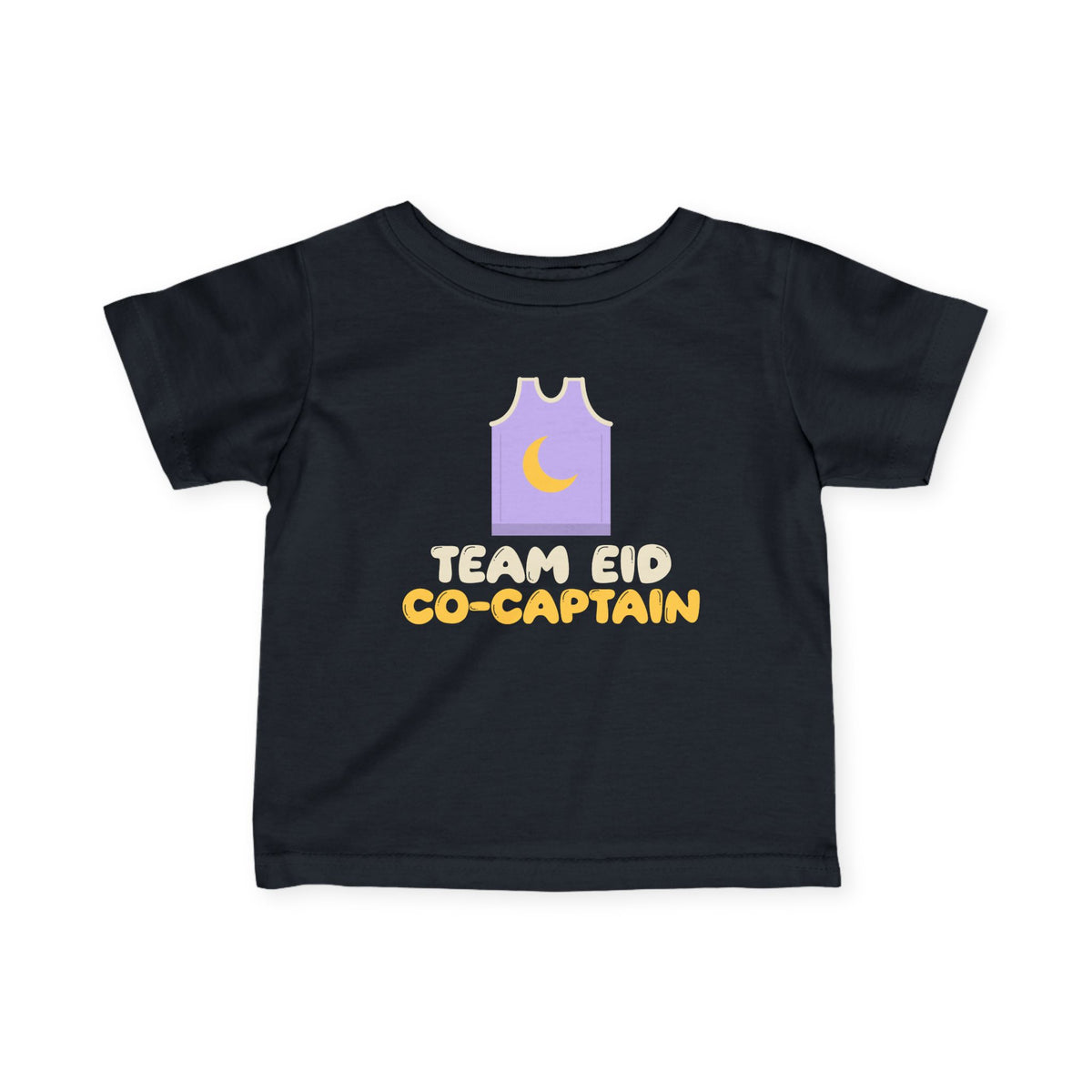 Team Eid Co-Captain Baby T-Shirt in Black – AdabStars