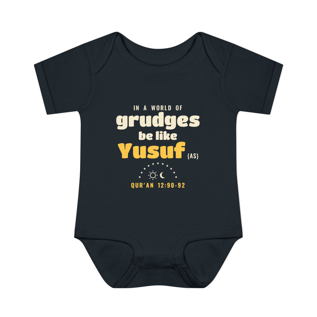 Be Like Yusuf (AS) Baby Bodysuit in Black – AdabStars
