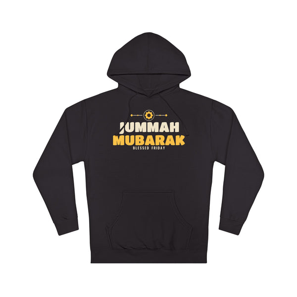 Jummah Mubarak Blessed Friday Islamic Hoodie in Black – AdabStars