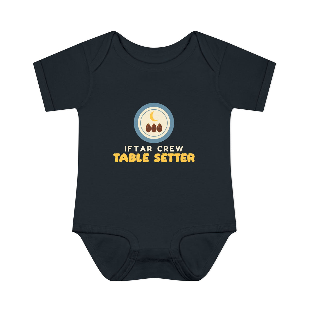 Iftar Crew: Table Setter Baby Bodysuit in Black – AdabStars