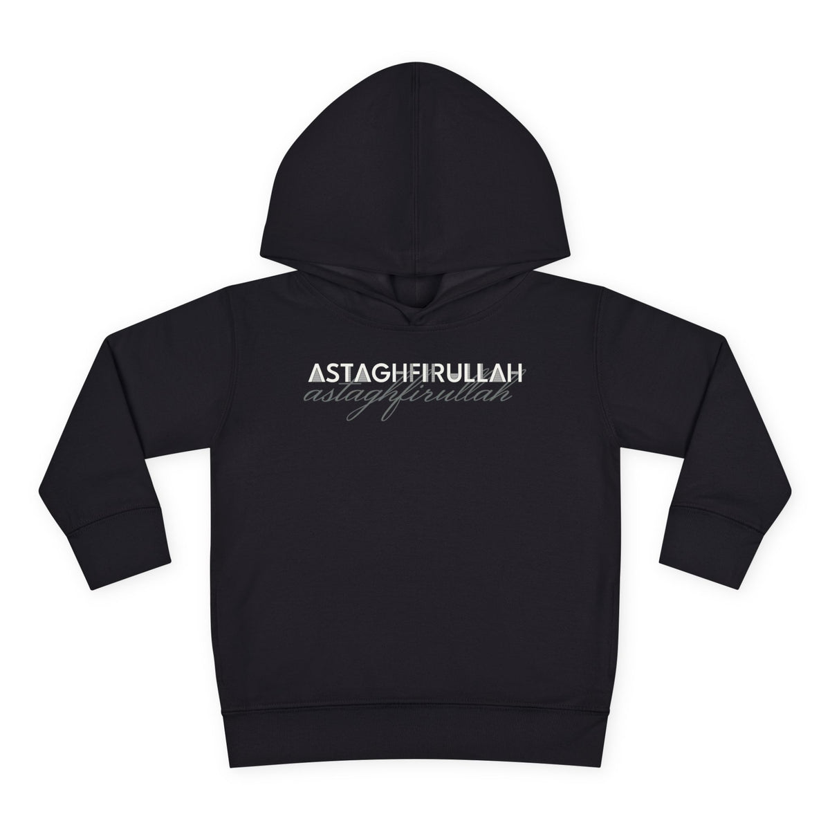 Astaghfirullah Islamic Toddler Hoodie in Black – AdabStars