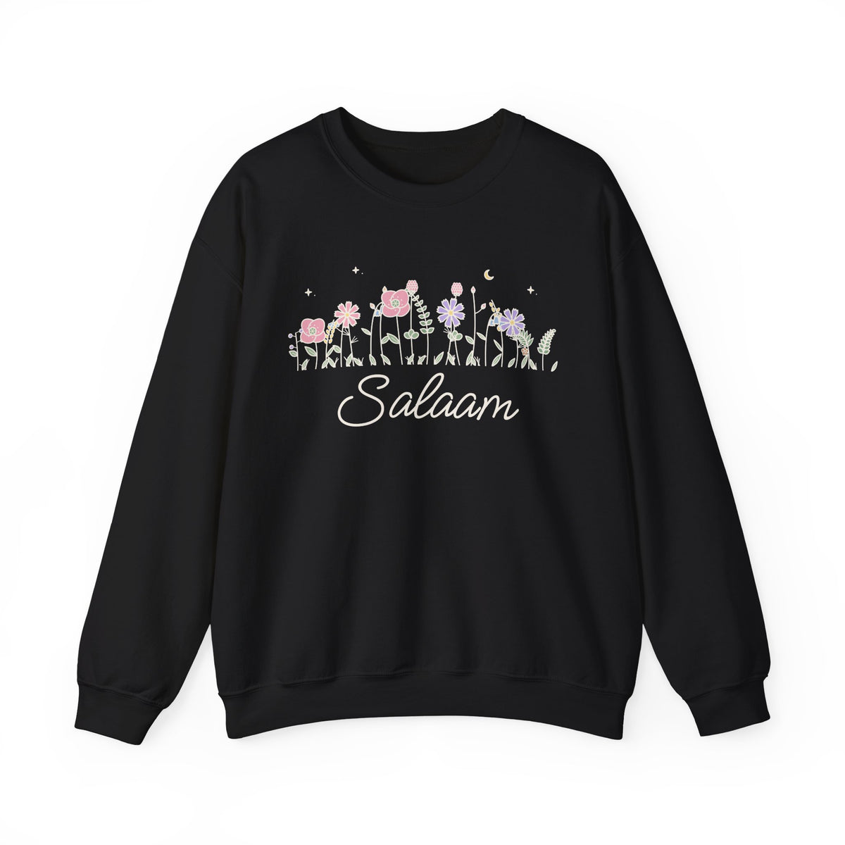 Salaam Meadow Flowers Sweatshirt in Black – AdabStars