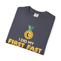 I Did My First Fast Ramadan Heavyweight Tee | Ramadan Kids Milestone Medal Proud | AdabStars Islamic Kids Apparel
