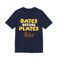 Dates Before Plates Ramadan Shirt | Ramadan Iftar Kids Family Food Pun | AdabStars Islamic Apparel